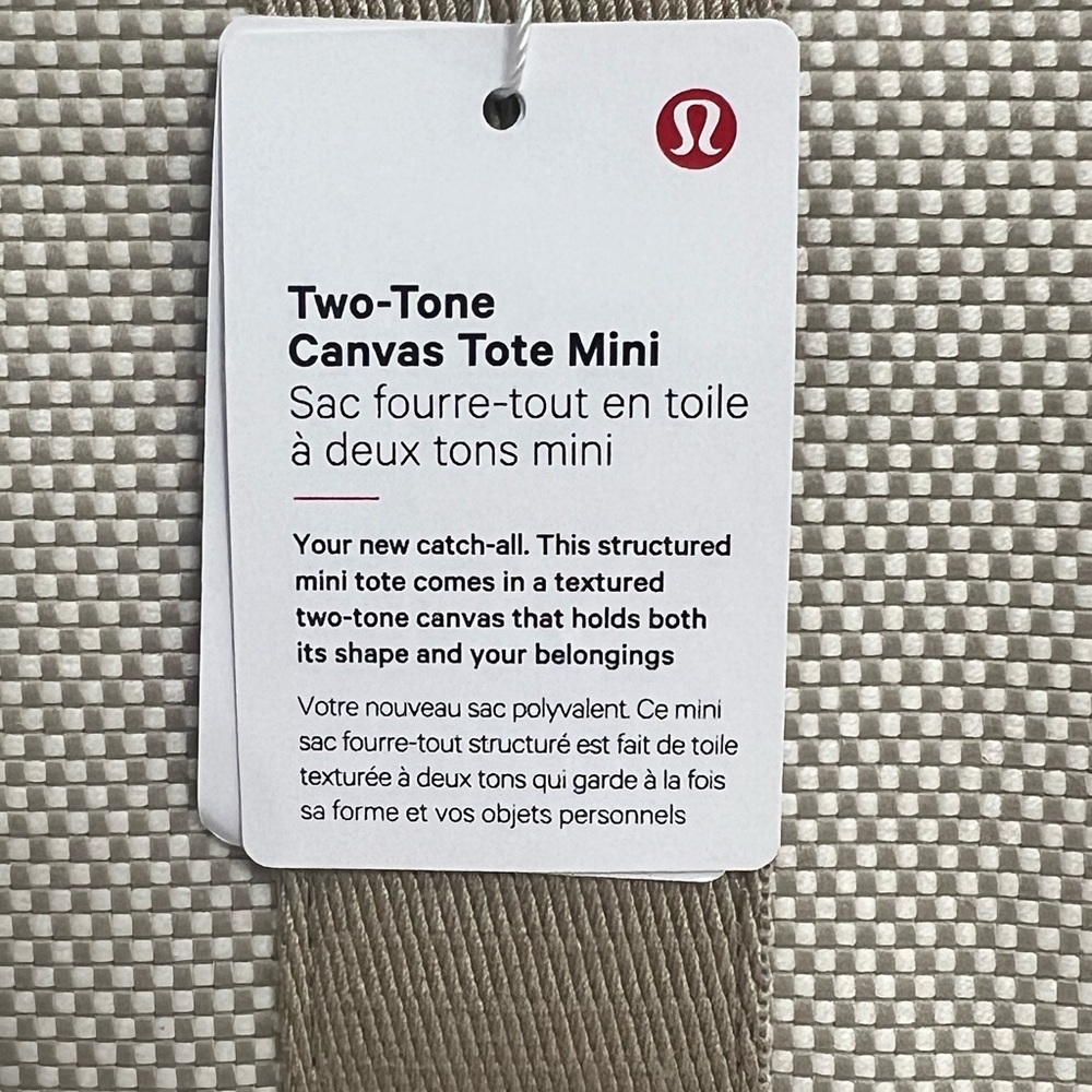 Lululemon-two tone mini tote bag-4.5L - Picture 4 of 4